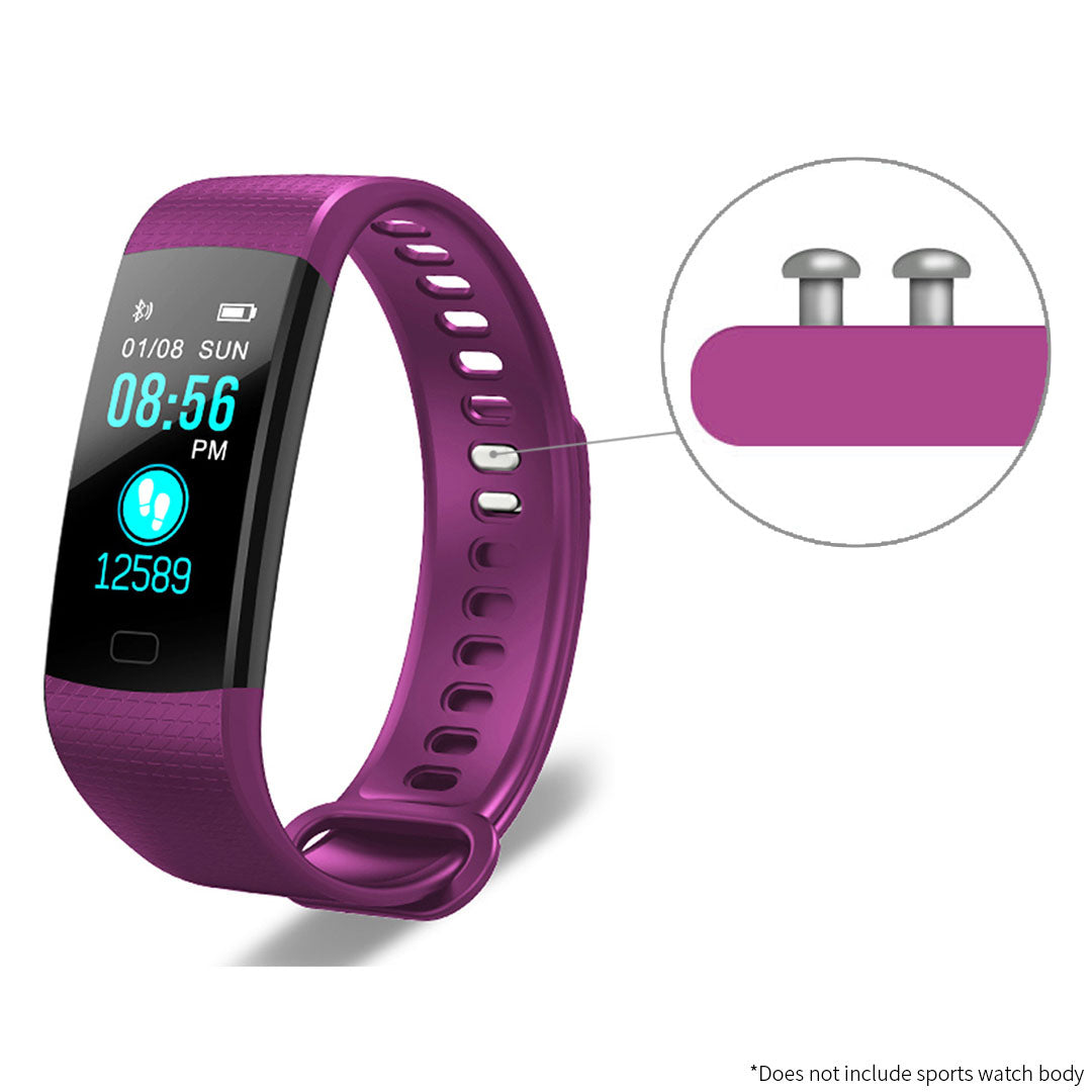 SOGA Smart Watch Model RD11 Compatible Sport Strap Wrist Bracelet Band Purple-Watch Accessories-PEROZ Accessories
