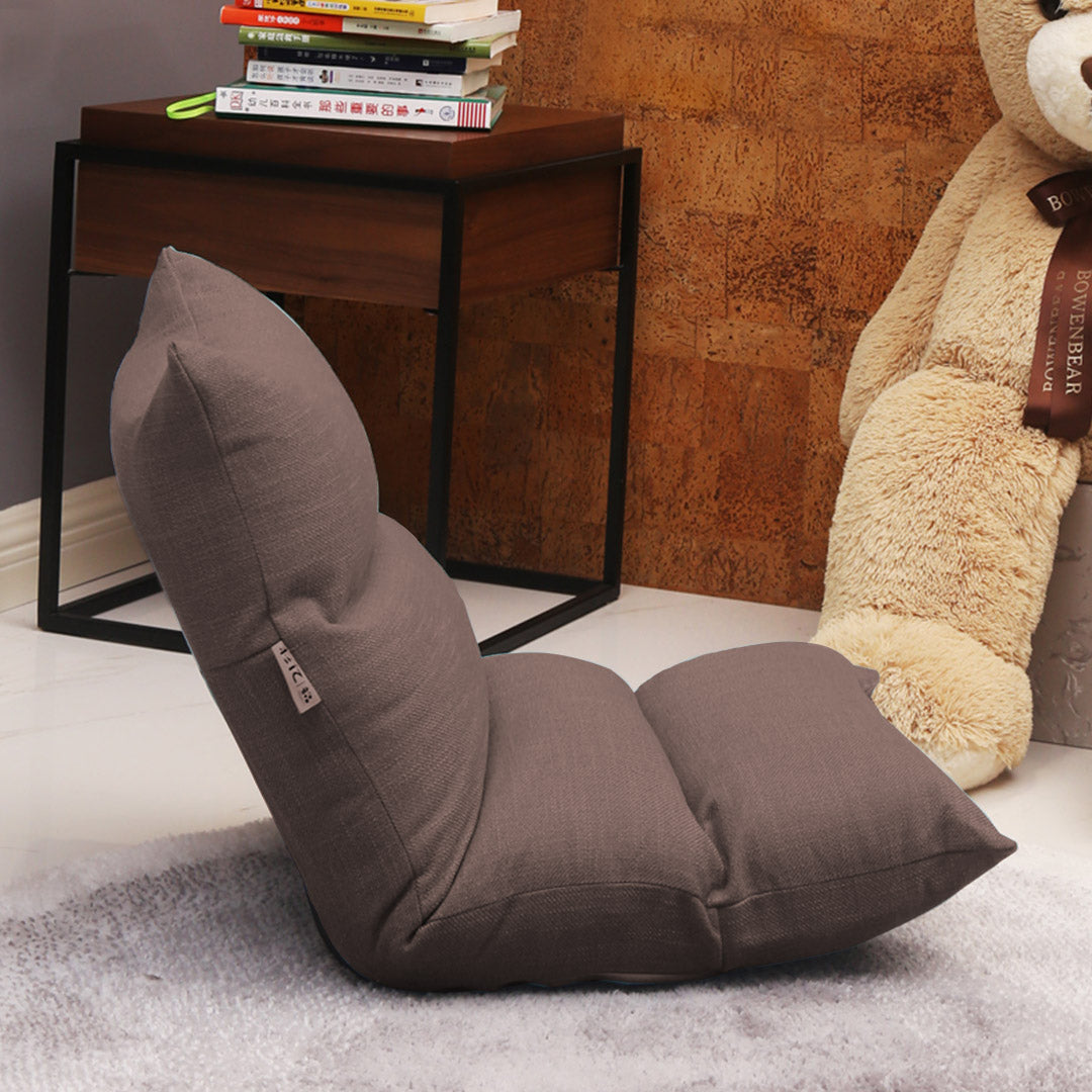 SOGA 2X Lounge Floor Recliner Adjustable Lazy Sofa Bed Folding Game Chair Coffee-Recliner Chair-PEROZ Accessories