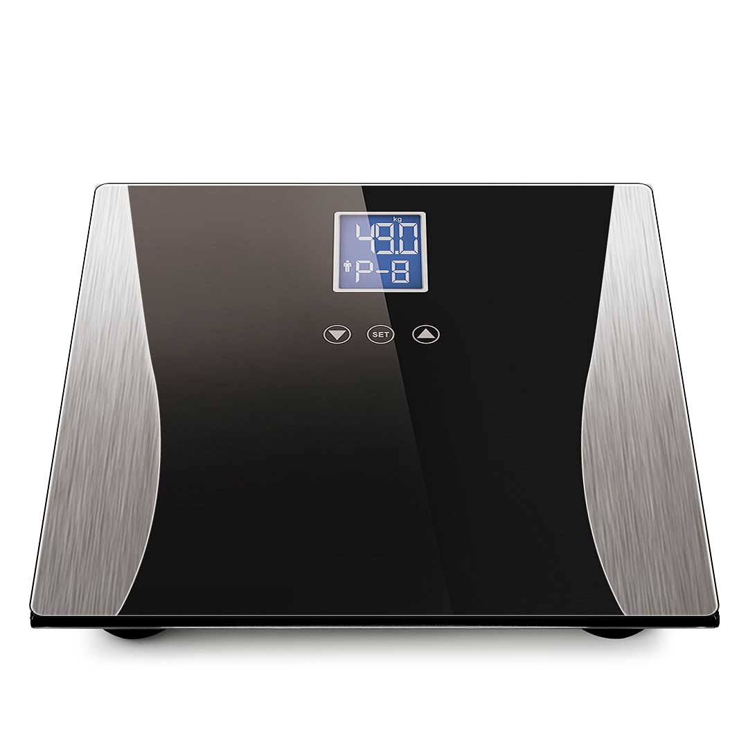 SOGA Wireless Digital Body Fat LCD Bathroom Weighing Scale Electronic Weight Tracker Black-Body Weight Scales-PEROZ Accessories