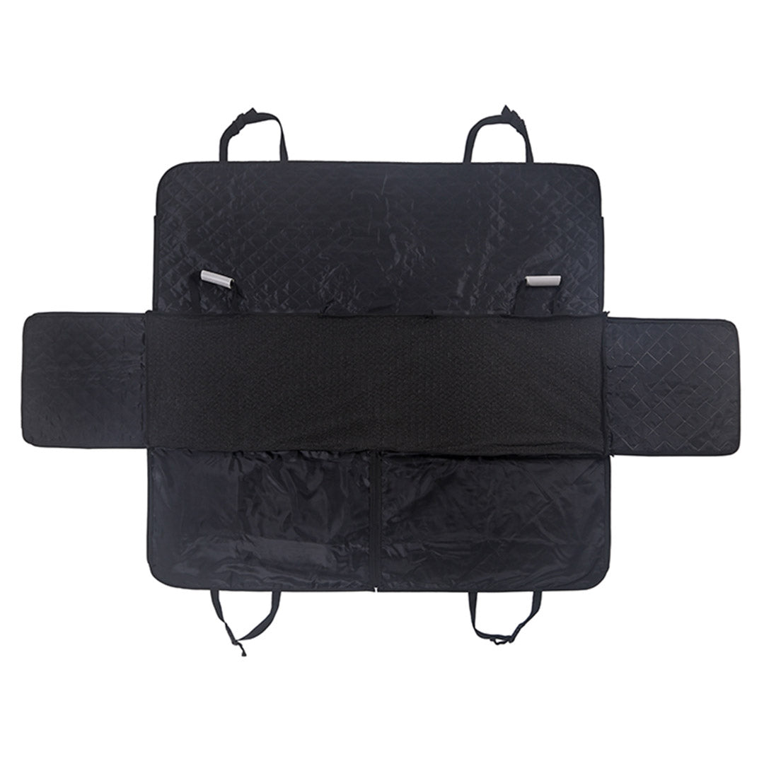 SOGA 2X 600D Oxford Cloth Waterproof Dog Car Cover Back Seat Protector Hammock Non Slip Pet Mat Black-Pet Carriers & Travel Products-PEROZ Accessories
