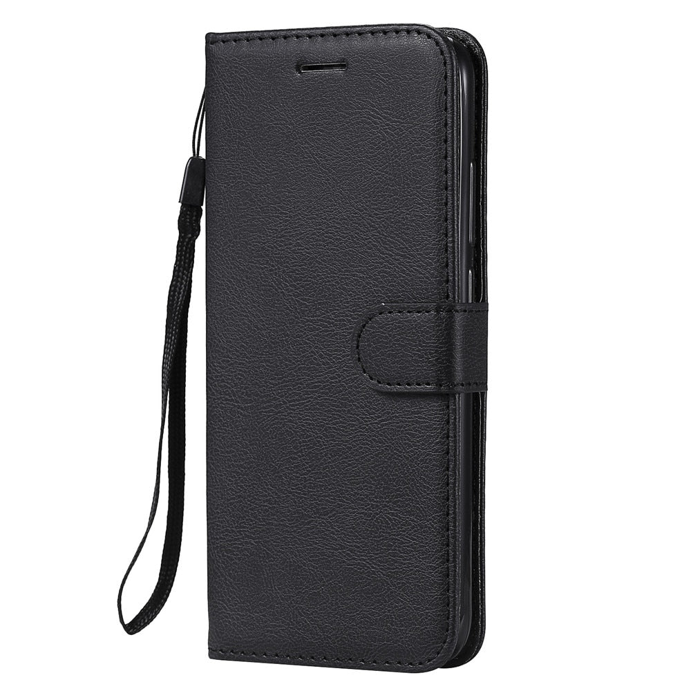 Anymob Motorola Phone Case Blue Leather Classic Flip Wallet-Mobile Phone Cases-PEROZ Accessories