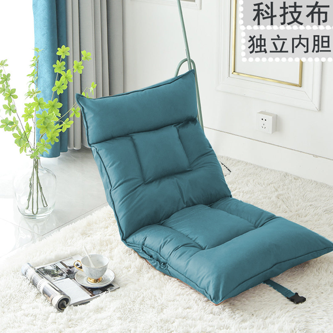 SOGA Green Lounge Recliner Lazy Sofa Bed Tatami Cushion Collapsible Backrest Seat Home Office Decor-Recliner Chair-PEROZ Accessories