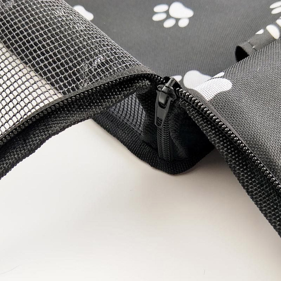 SOGA Waterproof Pet Booster Car Seat Breathable Mesh Safety Travel Portable Dog Carrier Bag Black-PEROZ Accessories