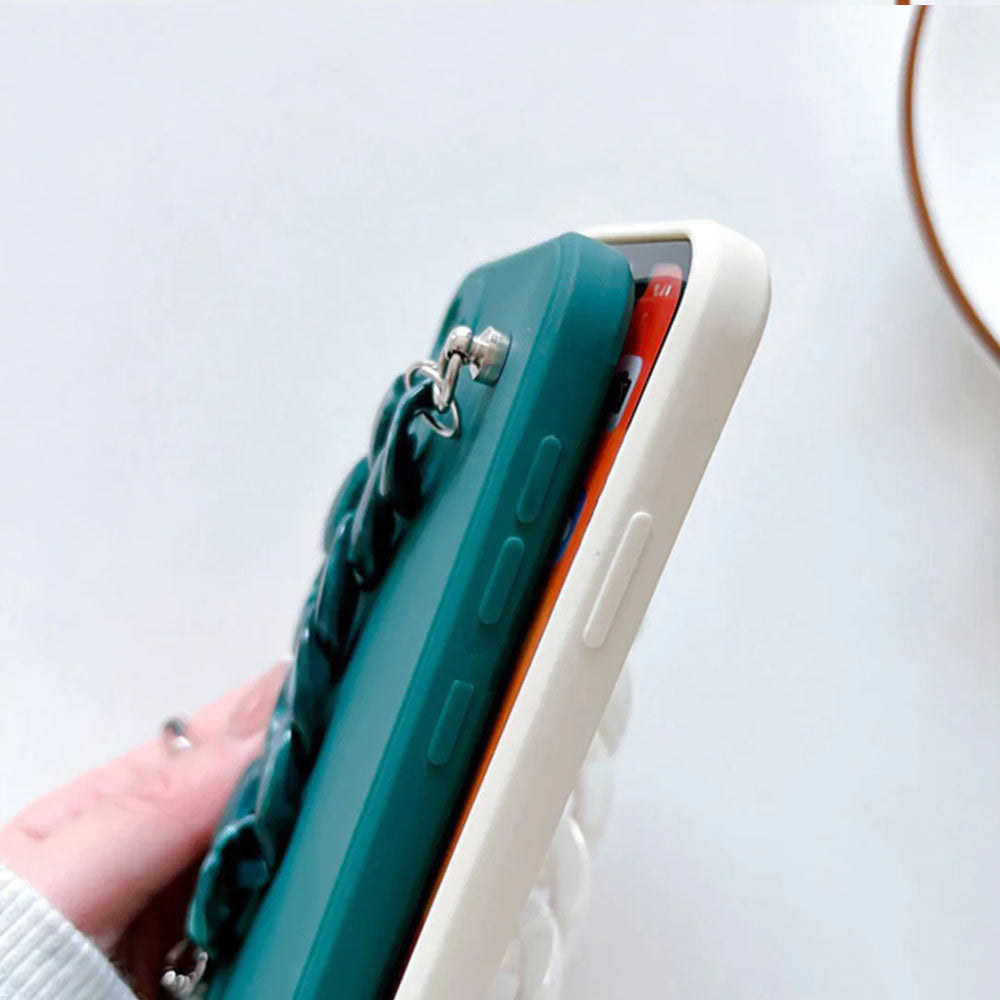 Anymob Samsung Mobile Marble Bracelet Phone Case in White Blue Case Design For S10 S20 S21 S22 Plus Ultra FE Note With Wrist Strap Silicone Cover-Mobile Phone Cases-PEROZ Accessories