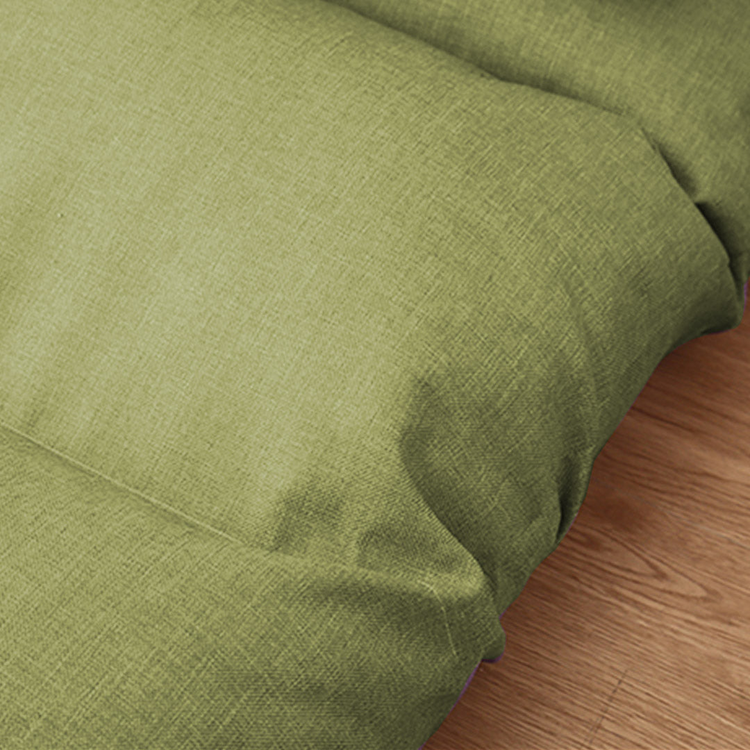 SOGA Lounge Floor Recliner Adjustable Lazy Sofa Bed Folding Game Chair Yellow Green-Recliner Chair-PEROZ Accessories