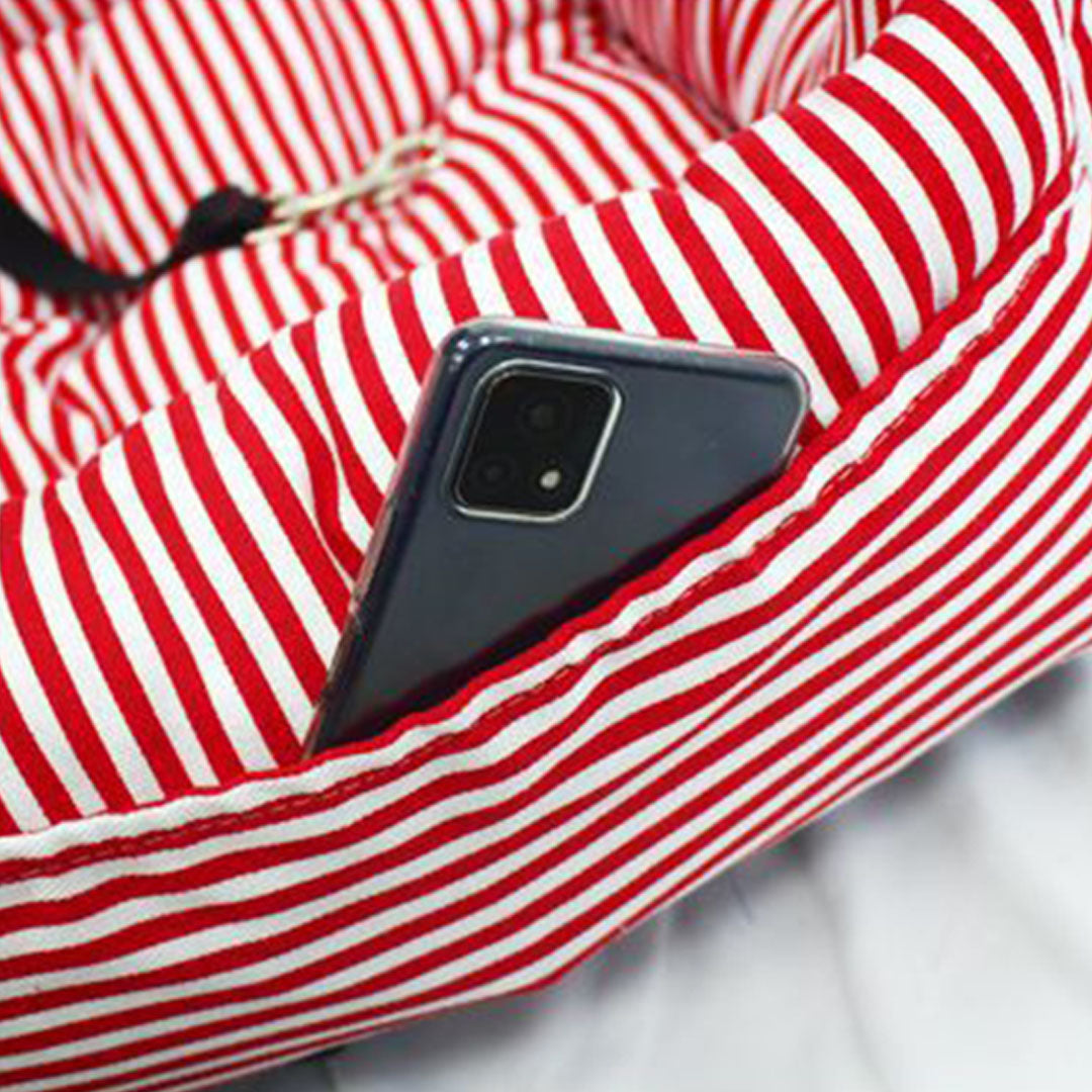 SOGA 2X Red Pet Car Seat Sofa Safety Soft Padded Portable Travel Carrier Bed-Pet Carriers & Travel Products-PEROZ Accessories