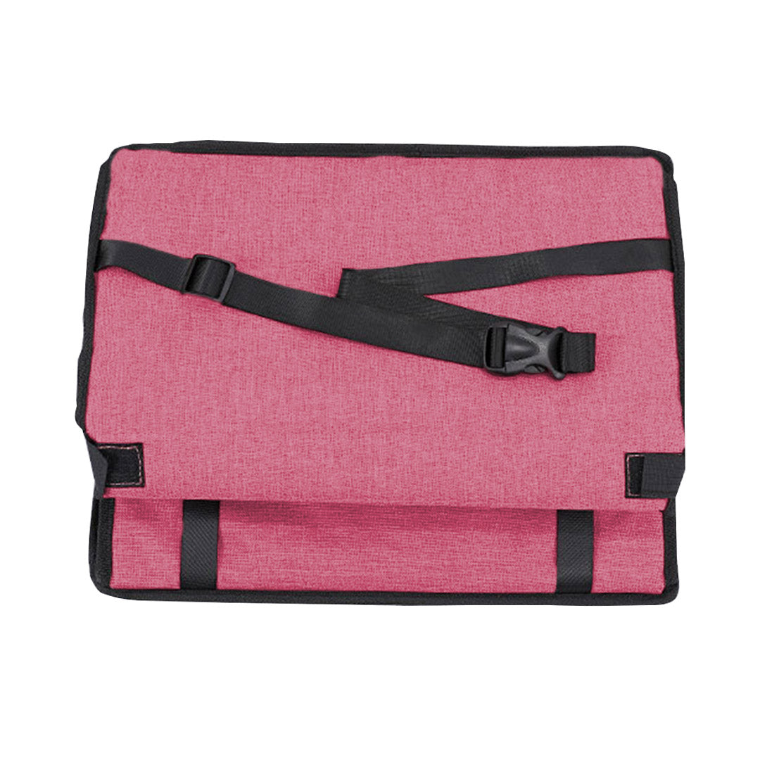 SOGA 2X Waterproof Pet Booster Car Seat Breathable Mesh Safety Travel Portable Dog Carrier Bag - Red-PEROZ Accessories