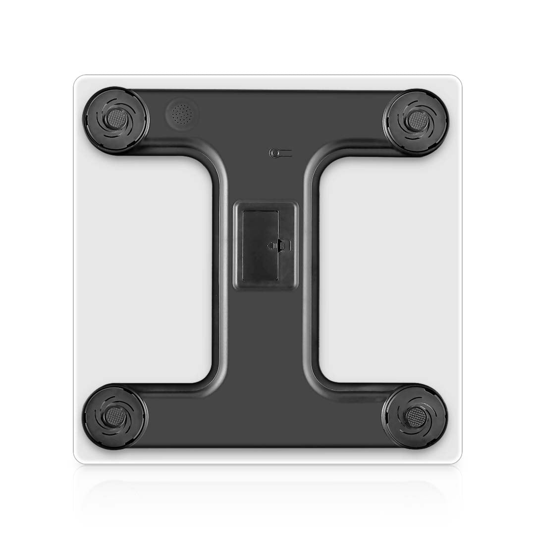 SOGA 2X Digital Body Fat Scale Bathroom Scales Weight Gym Glass Water LCD Purple White-Body Weight Scales-PEROZ Accessories