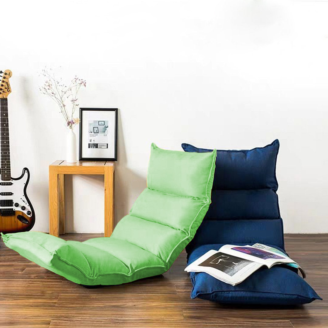 SOGA 4X Foldable Tatami Floor Sofa Bed Meditation Lounge Chair Recliner Lazy Couch Green-Recliner Chair-PEROZ Accessories
