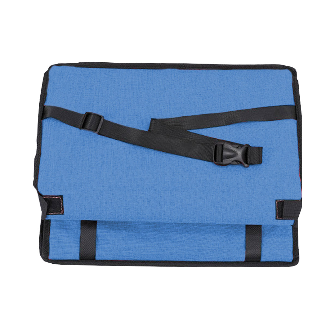 SOGA 2X Waterproof Pet Booster Car Seat Breathable Mesh Safety Travel Portable Dog Carrier Bag - Blue-PEROZ Accessories
