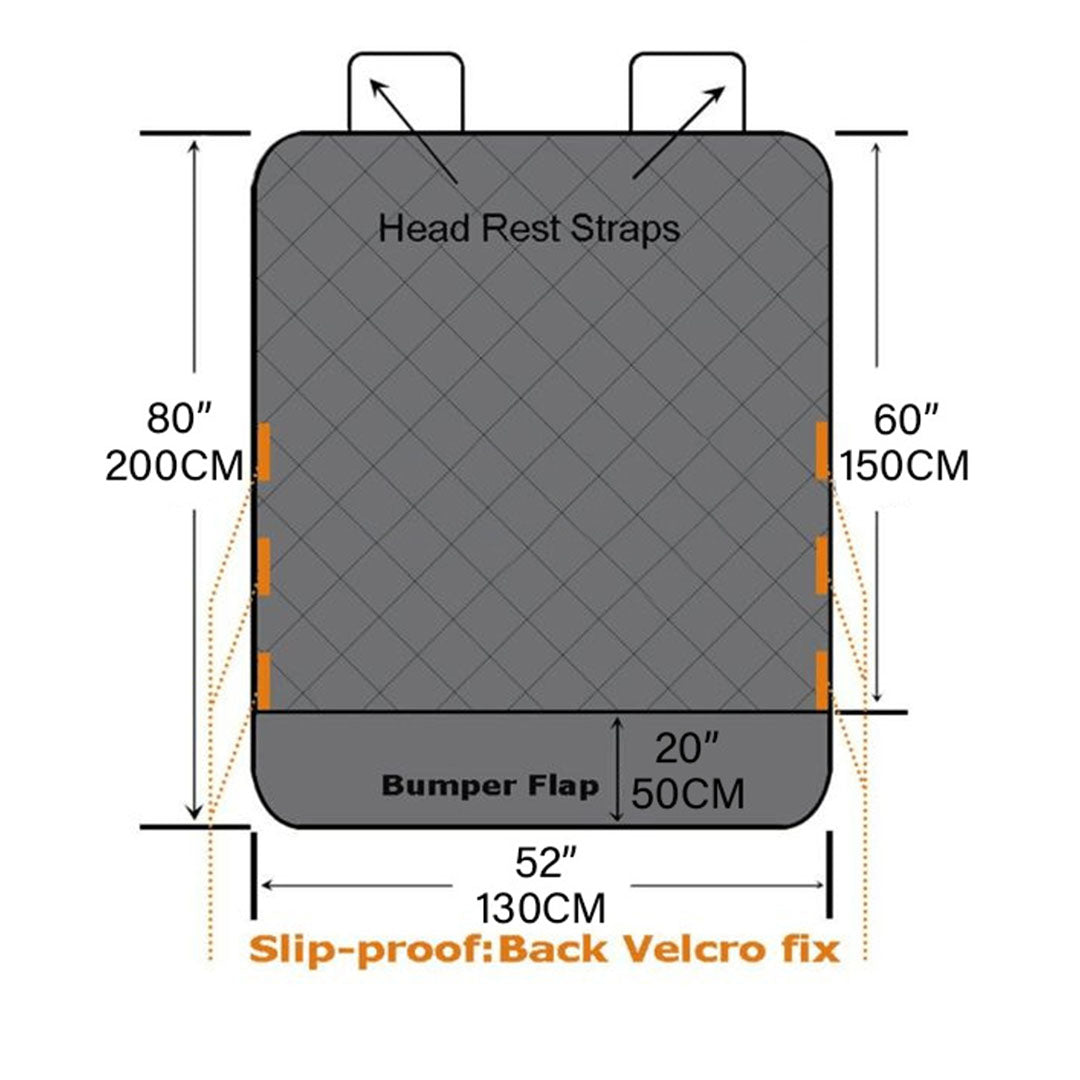 SOGA Premium Car Trunk Pet Mat Boot Cargo Liner Waterproof Seat Cover Protector Hammock Non Slip Pet Travel Essentials-Pet Carriers & Travel Products-PEROZ Accessories