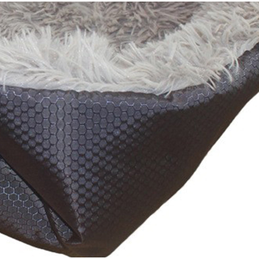 SOGA Black Dual purpose Cushion Nest Cat Dog Bed Warm Plush Kennel Mat Pet Home Travel Essentials-Pet Carriers & Travel Products-PEROZ Accessories