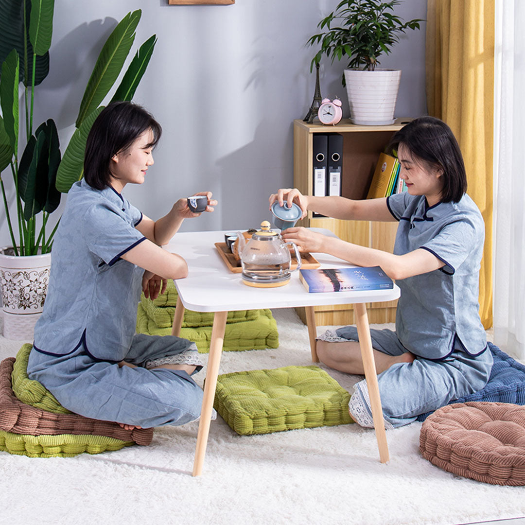 SOGA 2X Blue Square Cushion Soft Leaning Plush Backrest Throw Seat Pillow Home Office Decor-Chair & Sofa Cushions-PEROZ Accessories