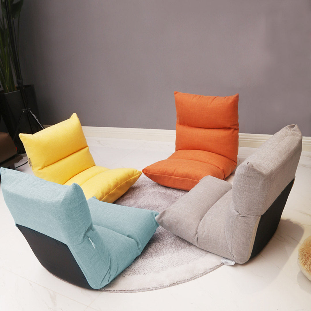 SOGA 4X Lounge Floor Recliner Adjustable Lazy Sofa Bed Folding Game Chair Mint Green-Recliner Chair-PEROZ Accessories