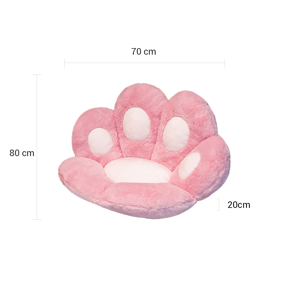 SOGA 2X Pink Paw Shape Cushion Warm Lazy Sofa Decorative Pillow Backseat Plush Mat Home Decor-Chair & Sofa Cushions-PEROZ Accessories