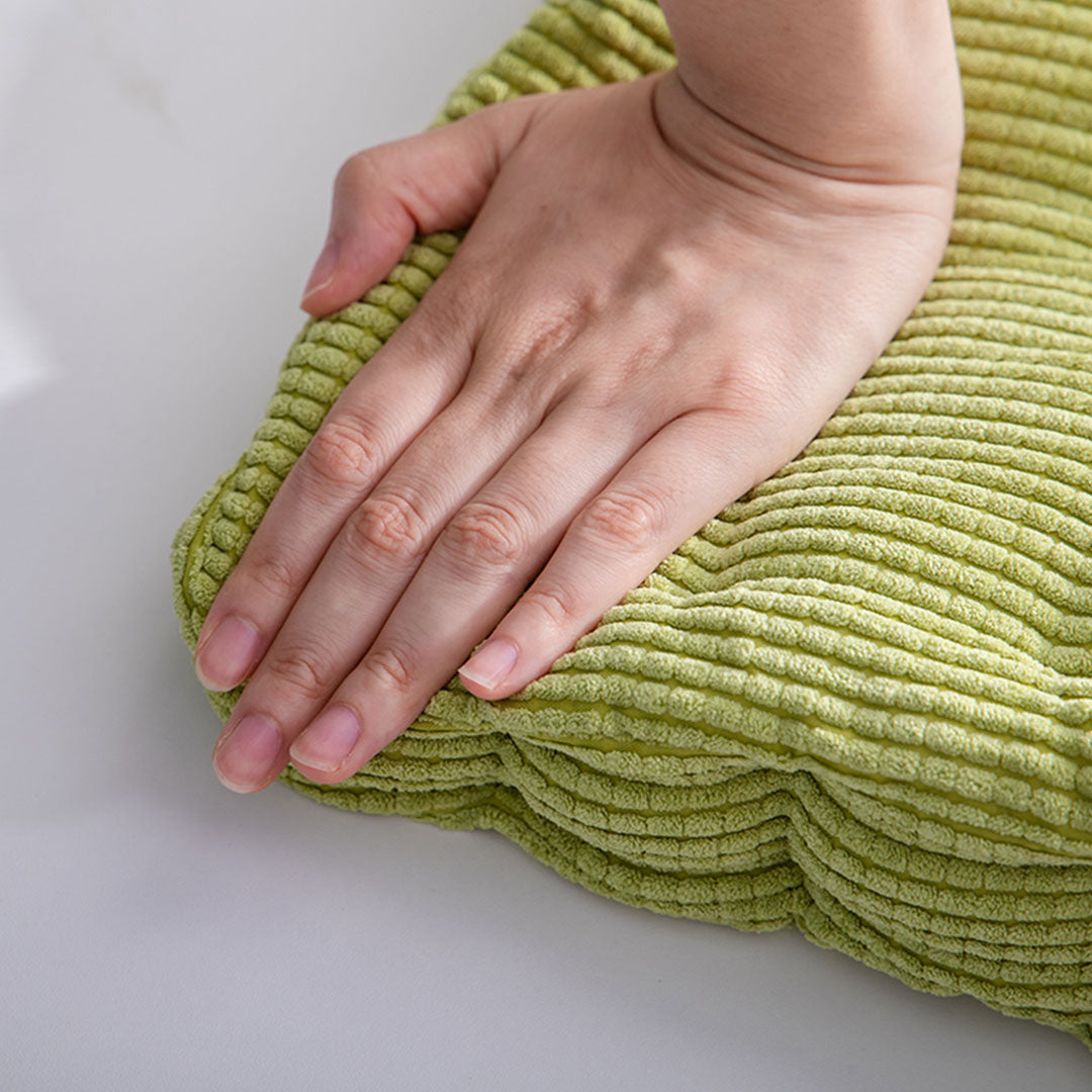 SOGA Green Square Cushion Soft Leaning Plush Backrest Throw Seat Pillow Home Office Sofa Decor-Chair & Sofa Cushions-PEROZ Accessories