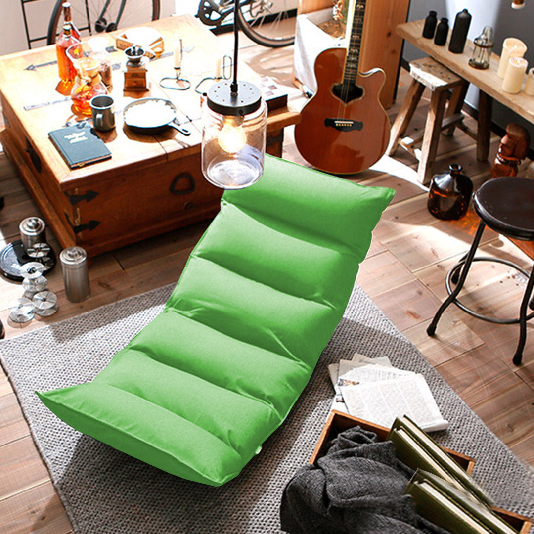 SOGA 4X Foldable Tatami Floor Sofa Bed Meditation Lounge Chair Recliner Lazy Couch Green-Recliner Chair-PEROZ Accessories