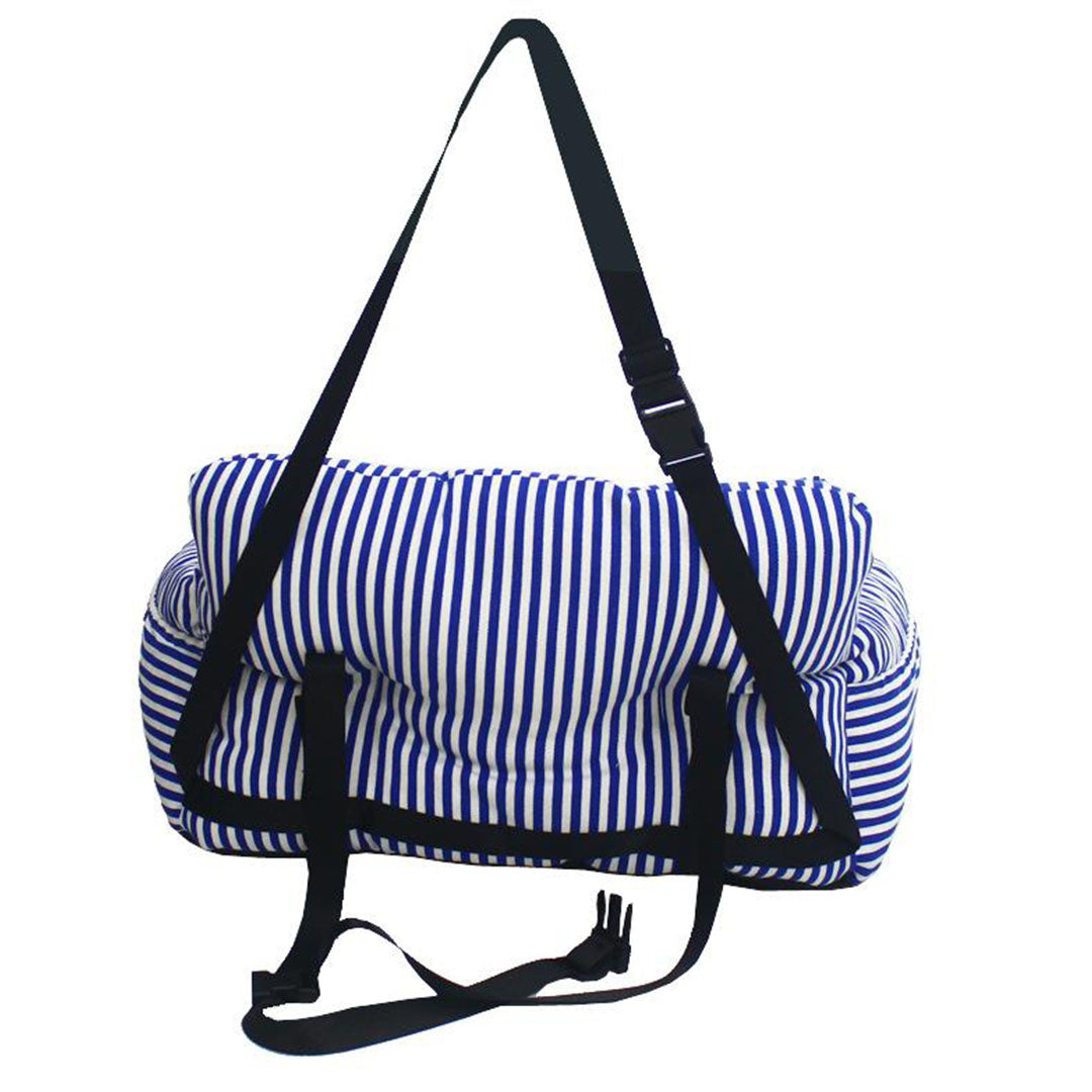 SOGA 2X Blue Pet Car Seat Sofa Safety Soft Padded Portable Travel Carrier Bed-Pet Carriers & Travel Products-PEROZ Accessories