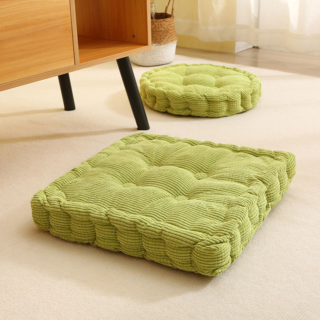 SOGA Green Square Cushion Soft Leaning Plush Backrest Throw Seat Pillow Home Office Sofa Decor-Chair & Sofa Cushions-PEROZ Accessories