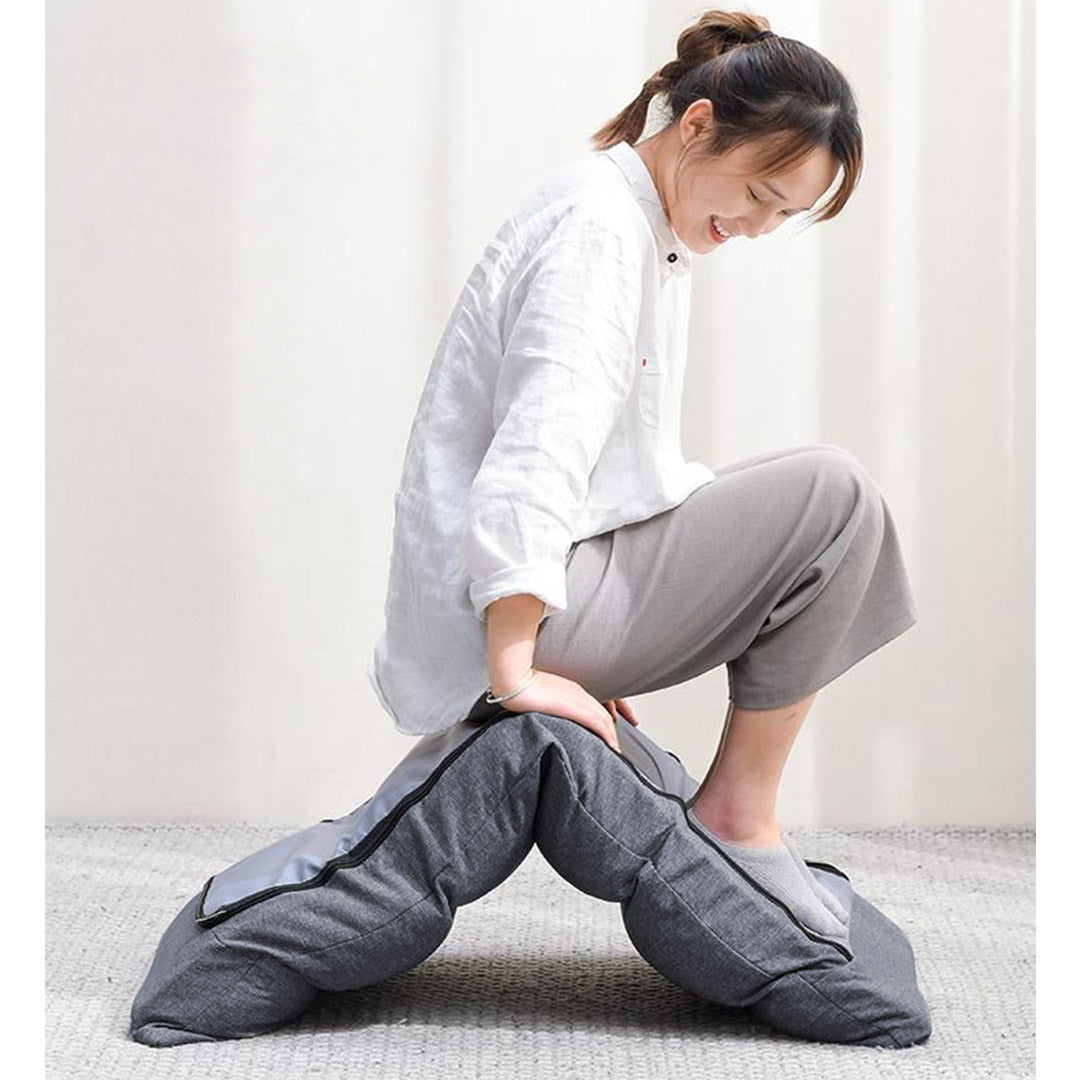 SOGA Lounge Floor Recliner Adjustable Lazy Sofa Bed Folding Game Chair Grey-Recliner Chair-PEROZ Accessories