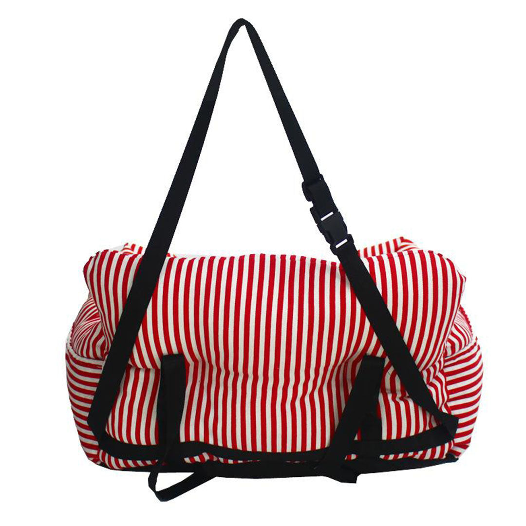 SOGA 2X Red Pet Car Seat Sofa Safety Soft Padded Portable Travel Carrier Bed-Pet Carriers & Travel Products-PEROZ Accessories