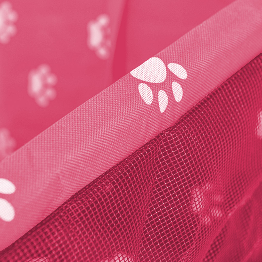 SOGA Waterproof Pet Booster Car Seat Breathable Mesh Safety Travel Portable Dog Carrier Bag Pink-Pet Carriers & Travel Products-PEROZ Accessories