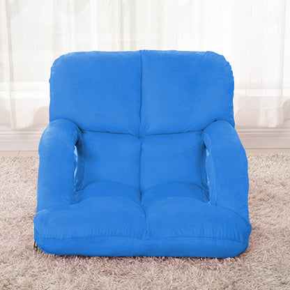 SOGA 2X Foldable Lounge Cushion Adjustable Floor Lazy Recliner Chair with Armrest Blue - Kid-Recliner Chair-PEROZ Accessories