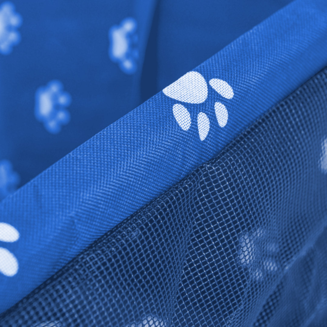 SOGA Waterproof Pet Booster Car Seat Breathable Mesh Safety Travel Portable Dog Carrier Bag Blue-Pet Carriers & Travel Products-PEROZ Accessories