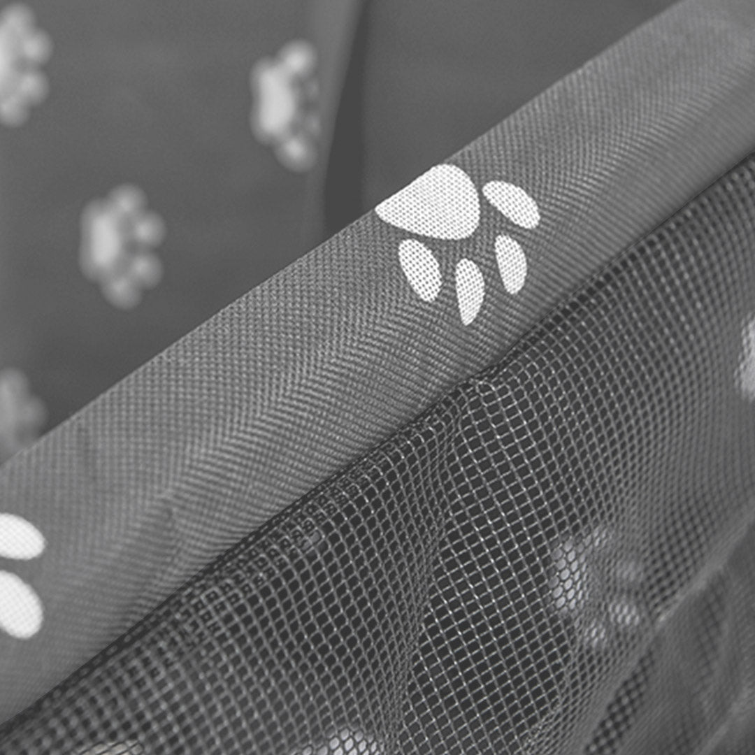 SOGA Waterproof Pet Booster Car Seat Breathable Mesh Safety Travel Portable Dog Carrier Bag Grey-Pet Carriers & Travel Products-PEROZ Accessories