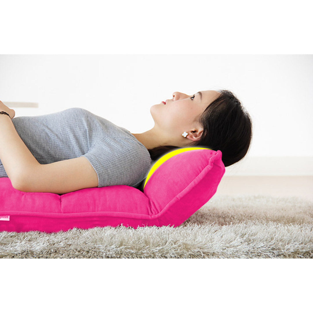 SOGA Foldable Tatami Floor Sofa Bed Meditation Lounge Chair Recliner Lazy Couch Pink-Recliner Chair-PEROZ Accessories