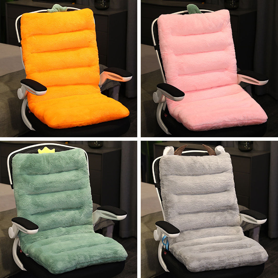 SOGA Pink One Piece Strawberry Cushion Office Sedentary Butt Mat Back Waist Chair Support Home Decor-Chair & Sofa Cushions-PEROZ Accessories