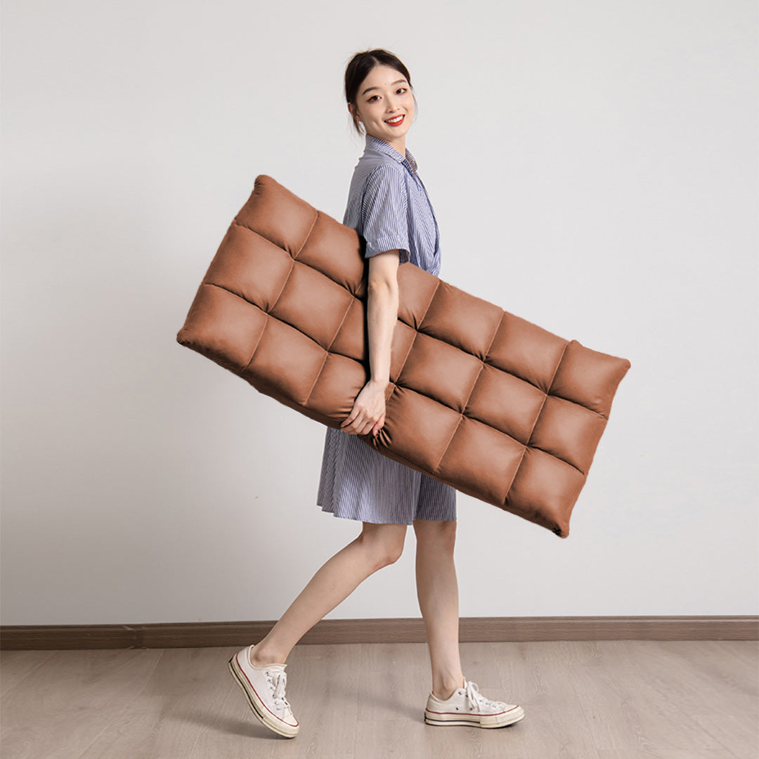 SOGA 4X Coffee Lounge Floor Recliner Adjustable Gaming Sofa Bed Foldable Indoor Outdoor Backrest Seat Home Office Decor-Chair & Sofa Cushions-PEROZ Accessories