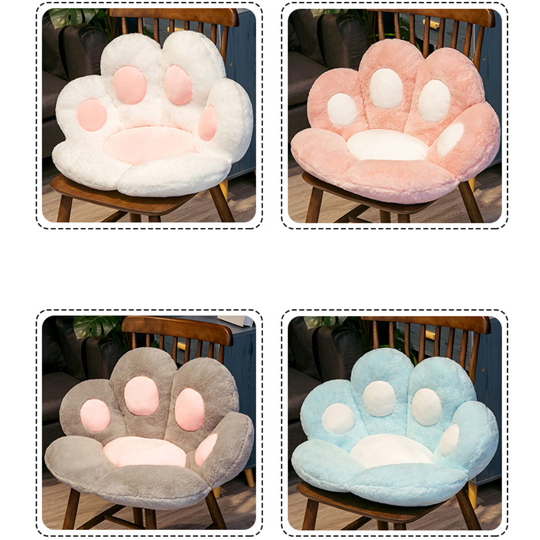 SOGA 2X Pink Paw Shape Cushion Warm Lazy Sofa Decorative Pillow Backseat Plush Mat Home Decor-Chair & Sofa Cushions-PEROZ Accessories