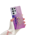 Anymob Samsung Violet Silicon Case Glitter Marble Finger Ring Bracket Holder Phone Cover-Mobile Phone Cases-PEROZ Accessories