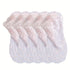 Anysox 5 Pairs One Size 4-5 Light Peach Fashion Summer Socks With Style Lace Peacock Flower Short Ankle Socks For Women-Socks-PEROZ Accessories