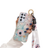 Anymob Samsung Buttery And Cherry Blossom Soft Silicone Case Flowers Neck Lanyard Wristband Holder Cover-Mobile Phone Cases-PEROZ Accessories