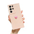 Anymob Samsung Pink With Pink Cute 3D Love Heart Case Shockproof Soft Silicone Phone Back Cover-Mobile Phone Cases-PEROZ Accessories