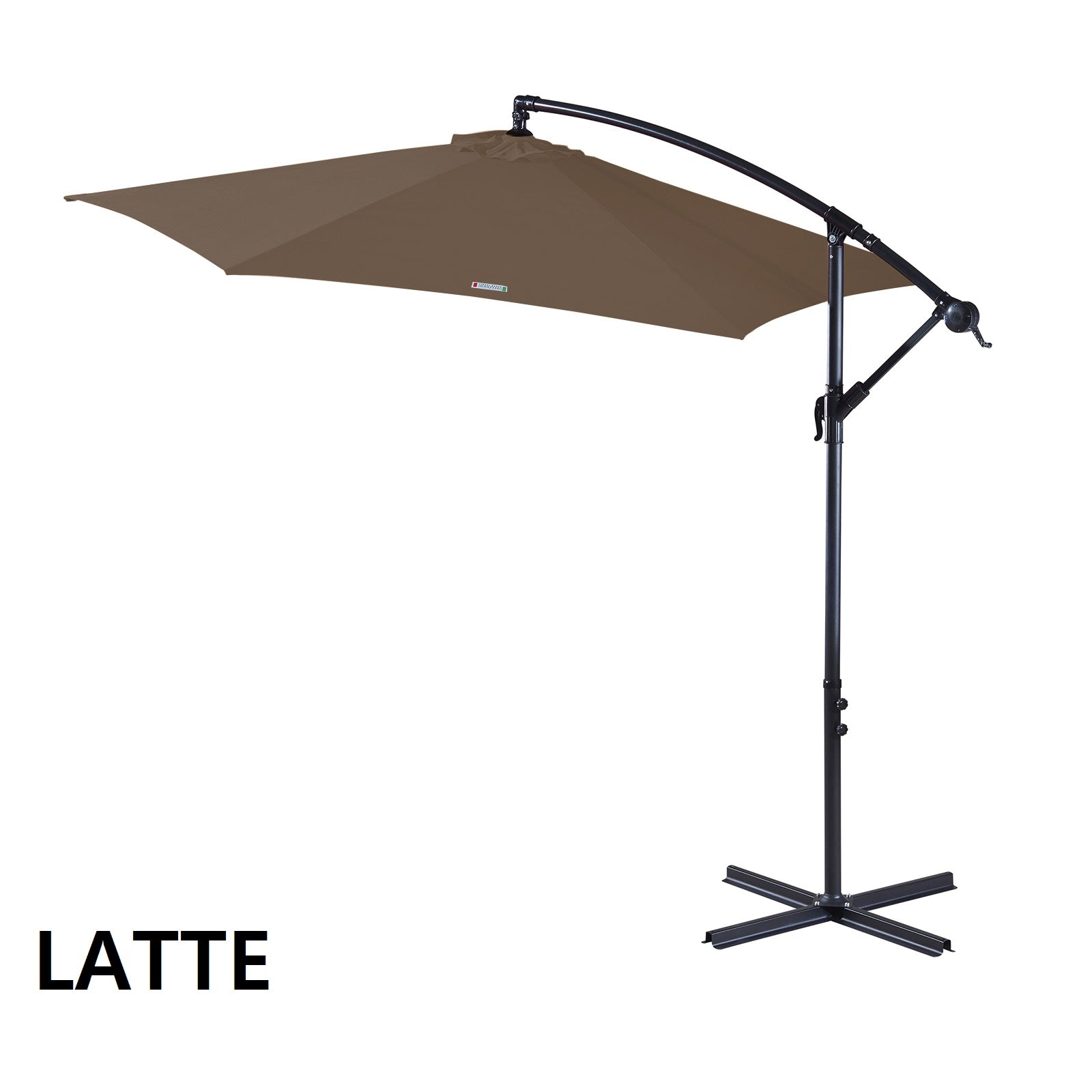 Milano Outdoor 3 Metre Cantilever Umbrella UV Sunshade Garden Patio Deck-Outdoor Umbrellas-PEROZ Accessories