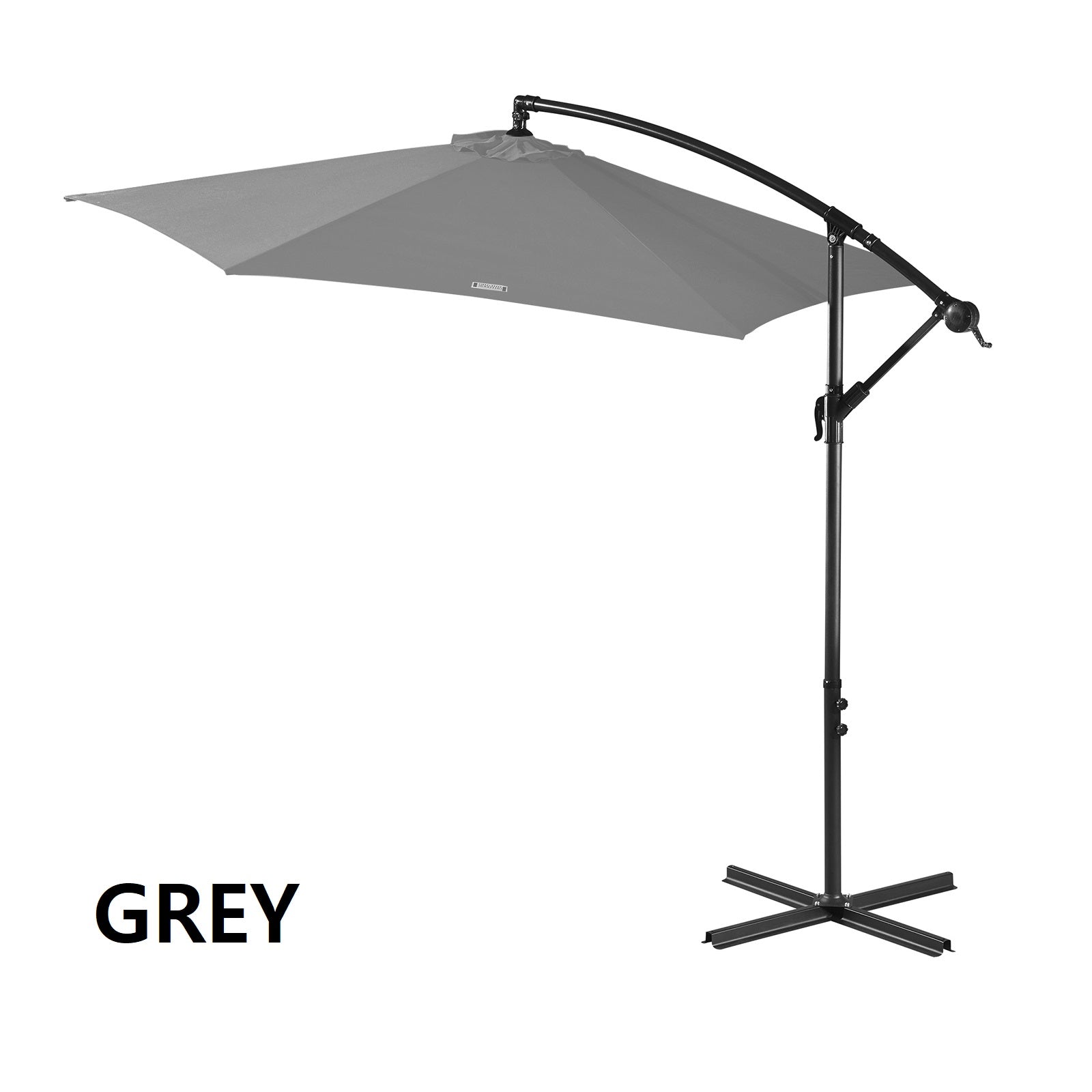 Milano Outdoor 3 Metre Cantilever Umbrella UV Sunshade Garden Patio Deck-Outdoor Umbrellas-PEROZ Accessories