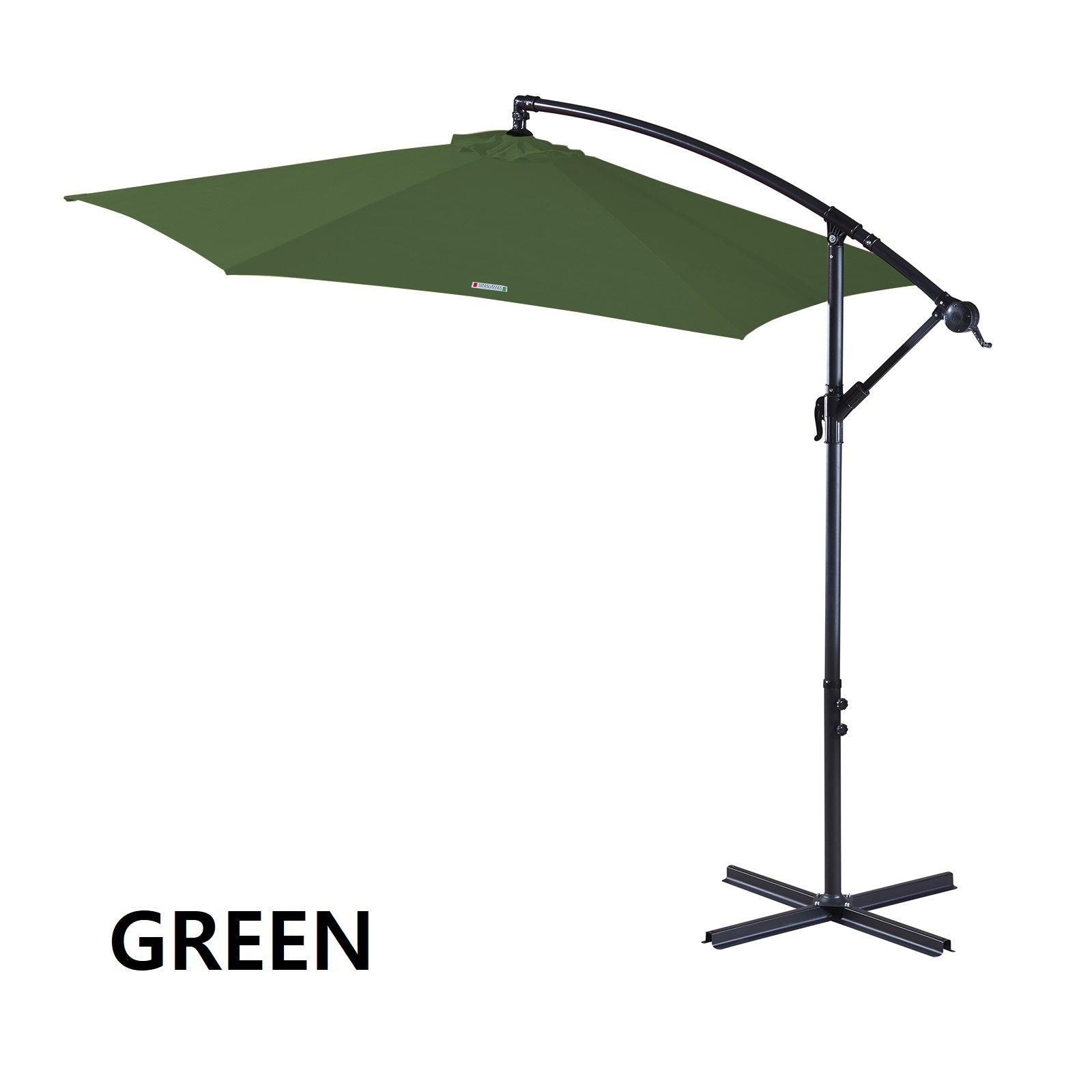 Milano Outdoor 3 Metre Cantilever Umbrella UV Sunshade Garden Patio Deck-Outdoor Umbrellas-PEROZ Accessories