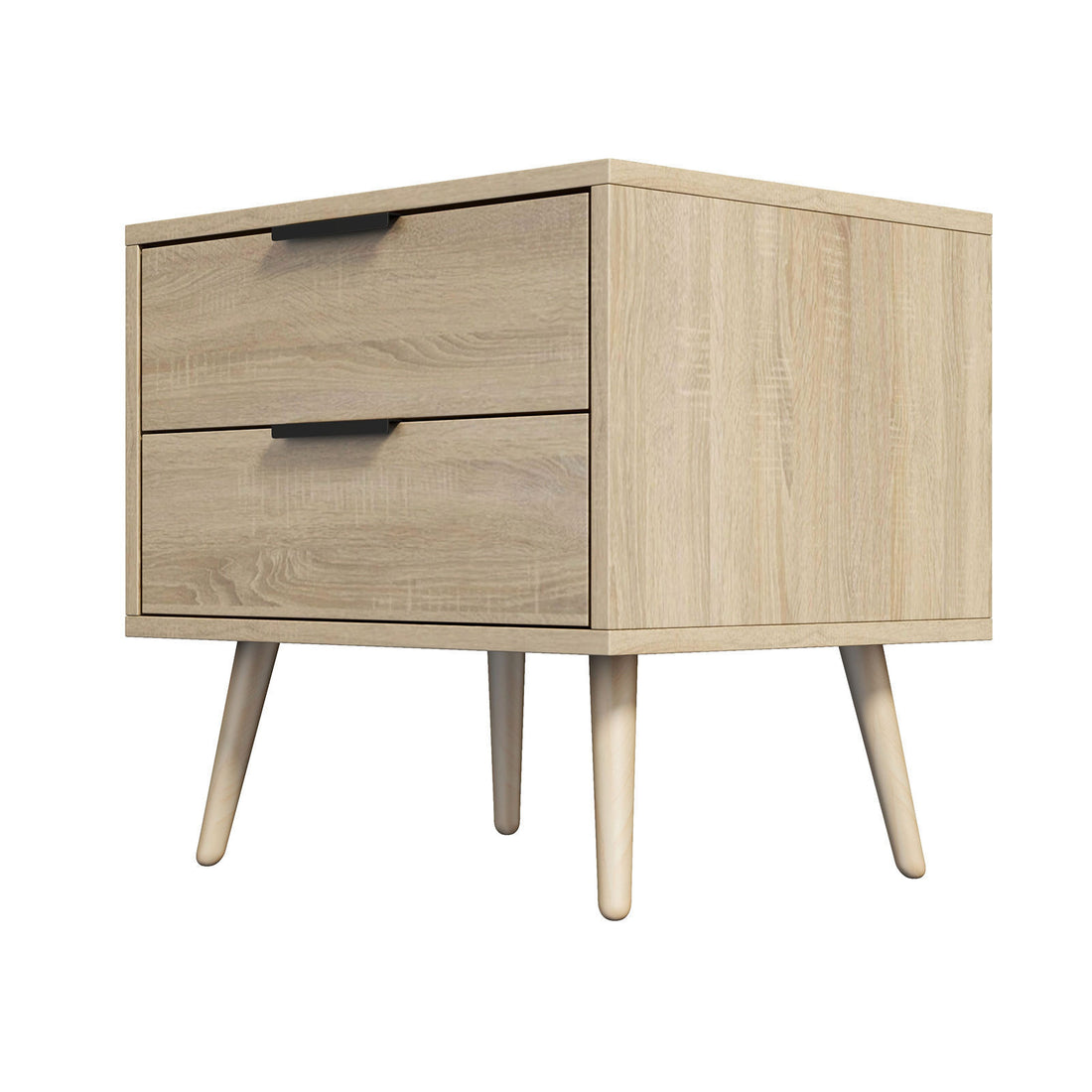 Milano Decor Bedside Table Paddington Drawers Nightstand Unit Cabinet Storage-Bedside Tables-PEROZ Accessories