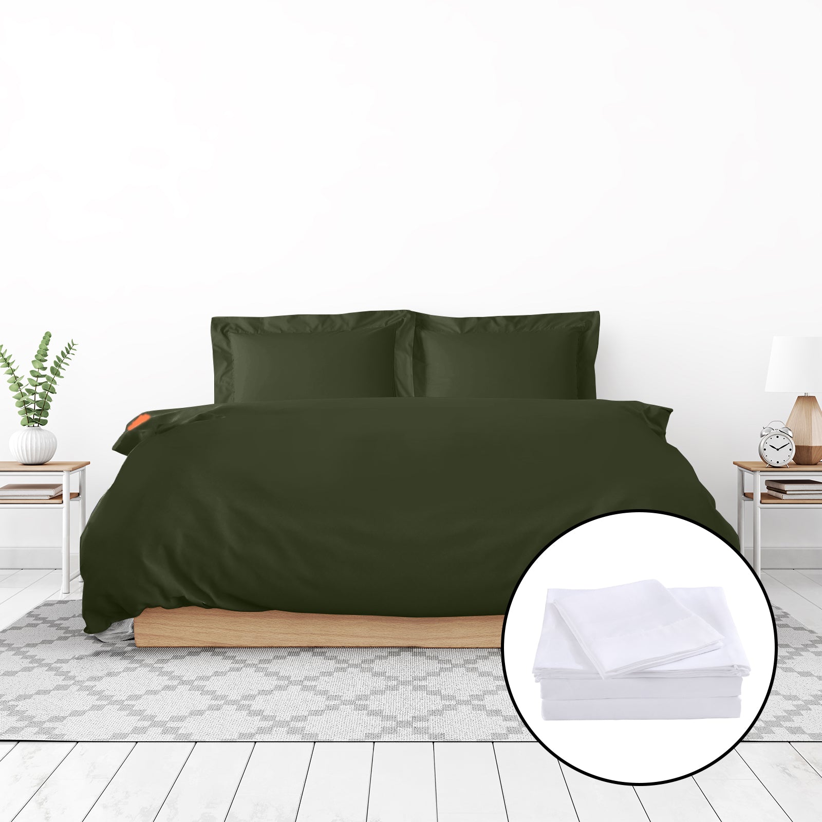 Royal Comfort 1000 Thread Count Bamboo Cotton Sheet and Quilt Cover Complete Set-Bed Linen-PEROZ Accessories