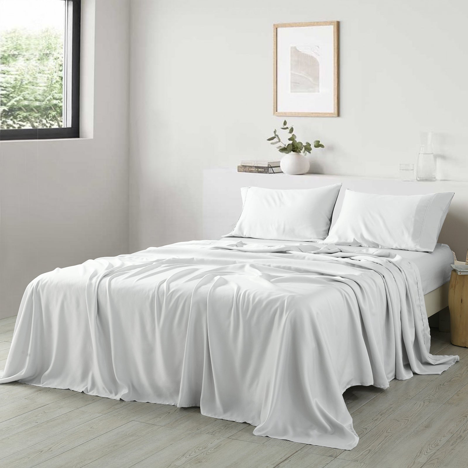 Royal Comfort 600 Thread Count Cooling Ultra Soft Tencel Eucalyptus Sheet Set-Bed Linen-PEROZ Accessories