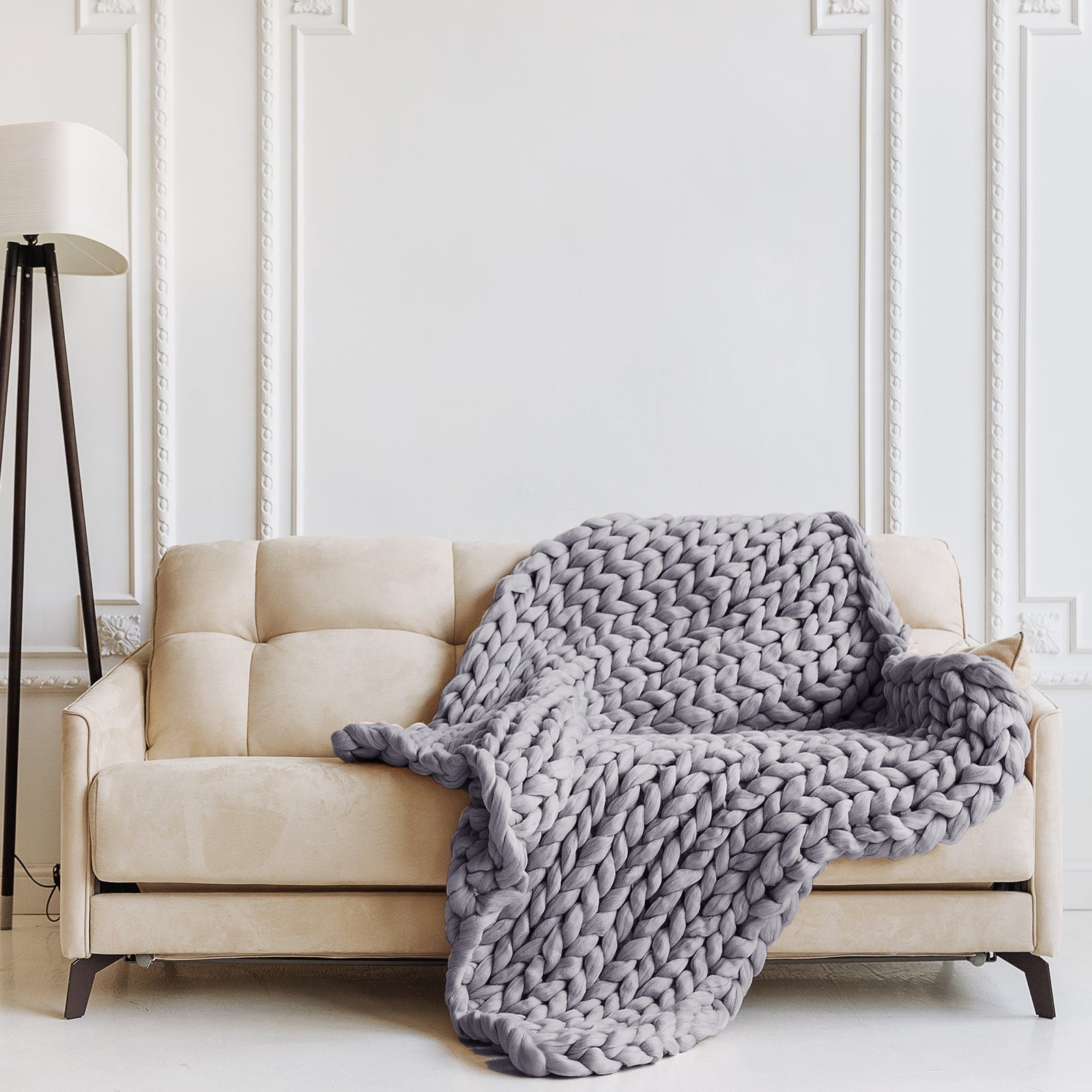 Royal Comfort Chunky Hand Knit Thick Weighted Blanket Plush 6.3KG-Bedding-PEROZ Accessories