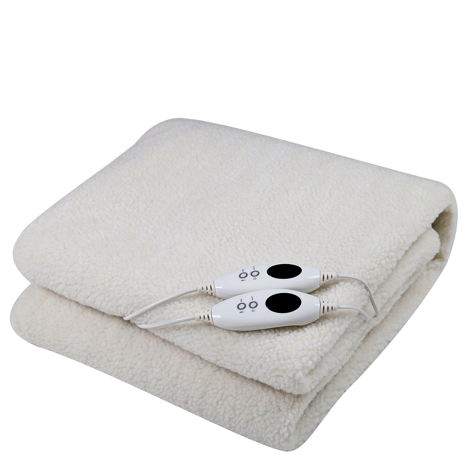 Royal Comfort Fleece Top Electric Blanket Fitted Heated Winter Underlay Washable-Heating & Cooling-PEROZ Accessories