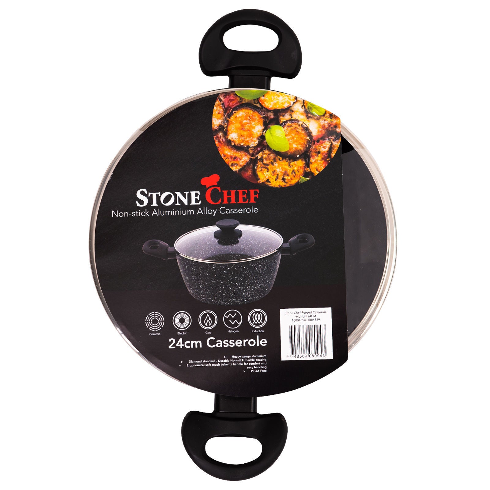 Stone Chef Forged Casserole With Lid Cookware Kitchen-Cookware-PEROZ Accessories