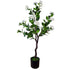 Flowering Natural White Artificial Camellia Tree 100cm-Home & Garden > Artificial Plants-PEROZ Accessories