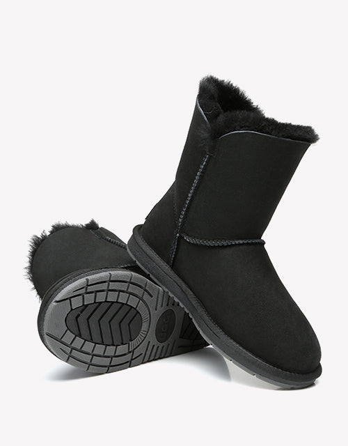 Australian Shepherd Australian Shepherd UGG Boots Ladies Short Pom Pom Blakely Water Resistant-Boots-PEROZ Accessories