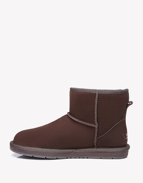Water Resistant | UGG Boots Unisex Mini Classic Suede Sheepskin Wool Australian Shepherd-Boots-PEROZ Accessories