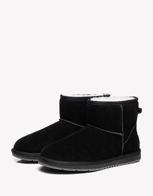 Water Resistant | UGG Boots Unisex Mini Classic Suede Sheepskin Wool Australian Shepherd-Boots-PEROZ Accessories